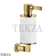 Gessi INCISO accessories Дозатор для жидкого мыла или лосьона, белый 58513-246, Gold PVD