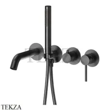 Newform XT Смеситель для ванны с гарнитуром, внешняя часть 4262E.59.064, PVD Br. Gun Metal