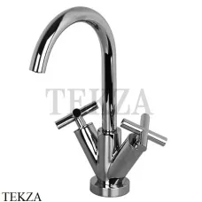 FIMA Carlo Frattini Maxima Смеситель для раковины, с гарнитуром, F5311WCN, Black chrome