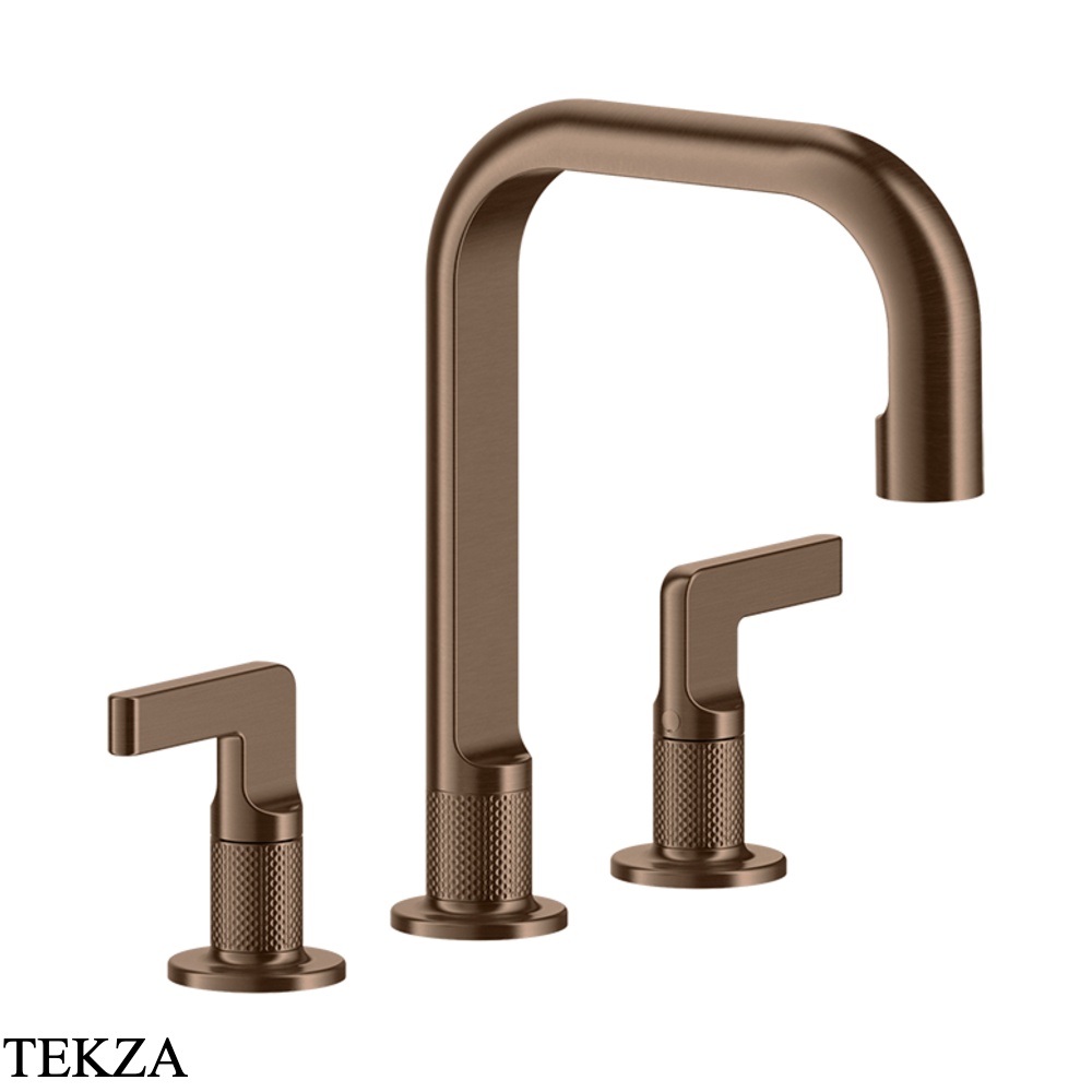 Gessi INCISO Смеситель для раковины средний, без гарнитура 58014-708, Copper Brushed