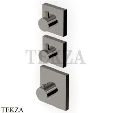 Zucchetti Pan Термостат для душа, 2 выхода, внешняя часть ZP8660.C50, metal black