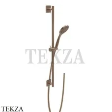 Gessi RILIEVO Штанга в комплекте с душевой лейкой и шлангом 59245-708, Copper Brushed