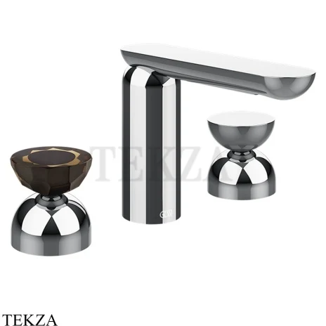 Gessi Perle Смеситель для раковины на 3 отв., без гарнитура 74896-031, хром глянец