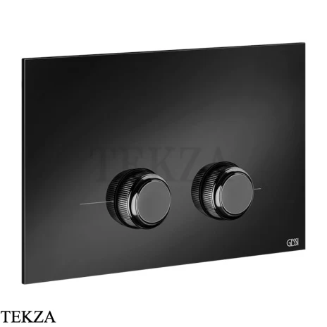 Gessi VENTI20 Клавиша смыва для инсталляции SANIT, Villeroy&Boch 54659-706, Black Metal PVD
