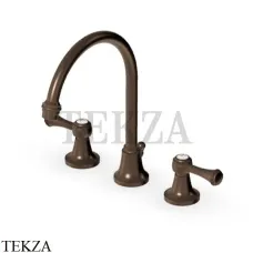 Zucchetti Agora Classic Смеситель для раковины с донным клапаном ZAL406.P21, brushed chocolate PVD