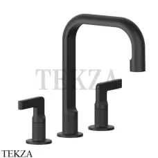 Gessi INCISO Смеситель для раковины средний, с донным клапаном 58013-299, Black XL