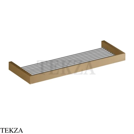Gessi Rettangolo Решетка-полка в душевую зону 60 см 20950-791, Deep Bronze Brushed PVD
