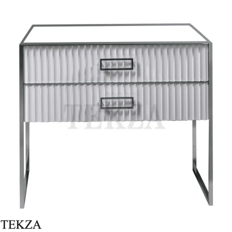 ARMADI ART MONACO Тумба под раковину 100 см 866-100-WCR, WHITE (белый глянец), хром