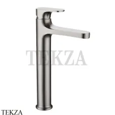 Boheme SPECTRE Смеситель для раковины высокий, без гарнитура 452-NB, nickel brush