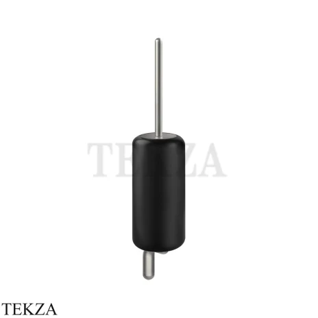 Gessi Goccia Туалетный ёршик настенный, черная керамика 38020-147, Chrome Brushed