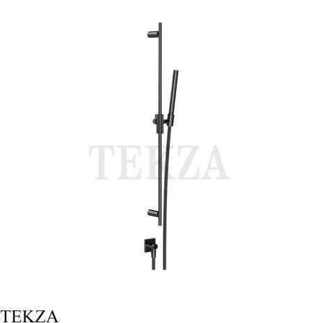 Gessi Inverso RIGATO Душевой комплект с гарнитуром и выводом 73541-706, Black Metal PVD