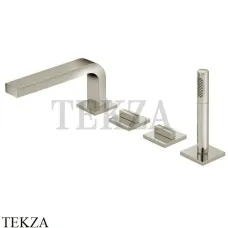 Keuco EDITION 11 Смеситель на борт ванны с изливом 18 см 51130050100, Никель шлифованный