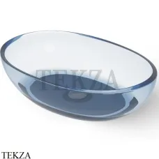 Dea Design Washbasins Раковина настольная овальная Glasstech DD9077 600 R7, Royal Blue R7 Dea Design Washbasins Раковина настольная овальная Glasstech DD9077 600 R7, Royal Blue R7