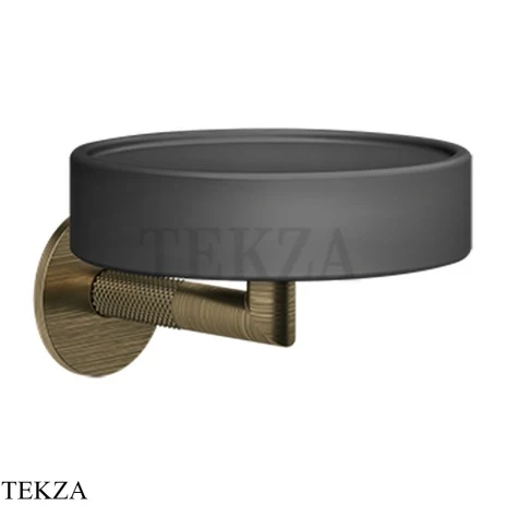 Gessi ANELLO Мыльница настенная композит черный 63702-713, Antique Brass