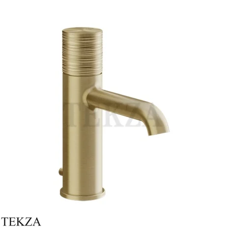 Gessi Habito TRAME Смеситель для раковины, с донным клапаном 70301-727, Brushed Brass PVD