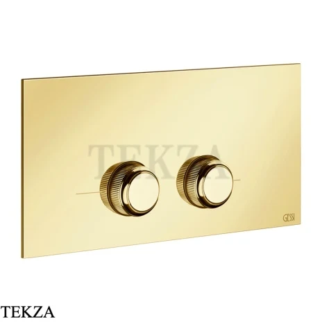 Gessi VENTI20 Клавиша смыва для инсталляции Viega Prevista 54661-246, Gold PVD