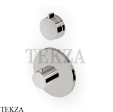 Zucchetti Savoir Термостат для душа, 2-3 выхода, внешняя часть ZSV646.C8C8, Nickel глянец