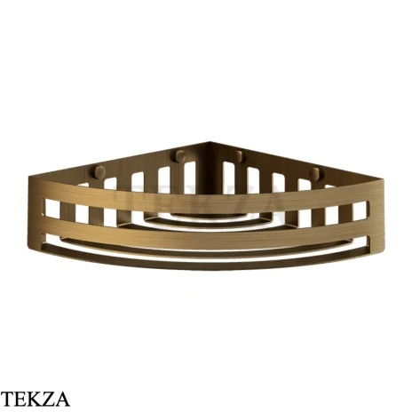 Gessi RILIEVO Полка-решетка угловая в душевую зону 59561-713, Antique Brass