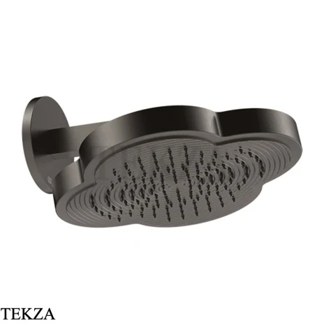 Gessi Ludovica Верхняя душевая лейка с кронштейном из стены 76148-707, black хром Brush