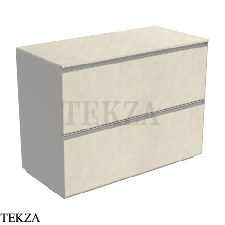 Flaminia Cubika тумба под раковину напольная 105×50×78,5 см, 2 ящика, керамогранит Fokos Sale