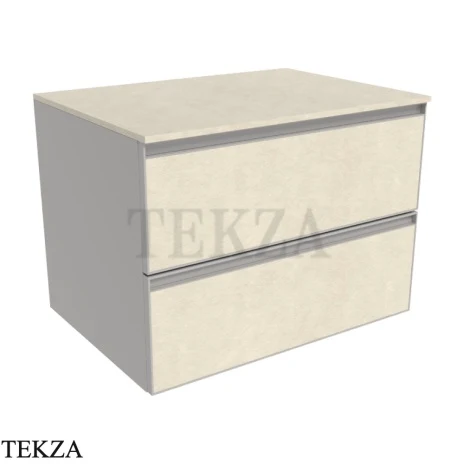 Flaminia Cubika тумба под раковину подвесная 70×50×50 см, 2 ящика, керамогранит Fokos Sale