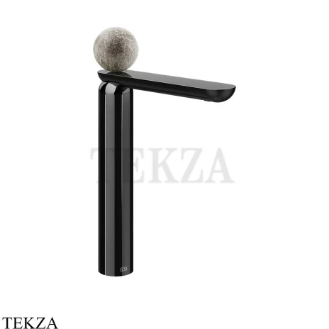 Gessi Perle Смеситель для раковины высокий, без гарнитура 74604-706, black хром глянец
