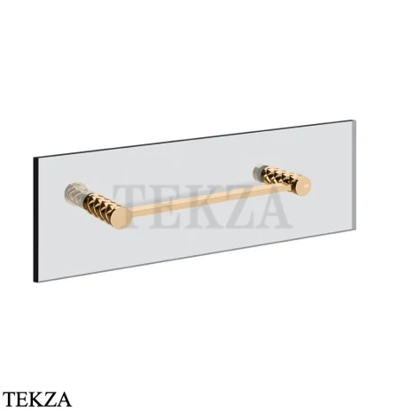 Gessi Pelle Tresse Полотенцедержатель для крепления на стекло, 30 см 78611-735, Warm Bronze PVD