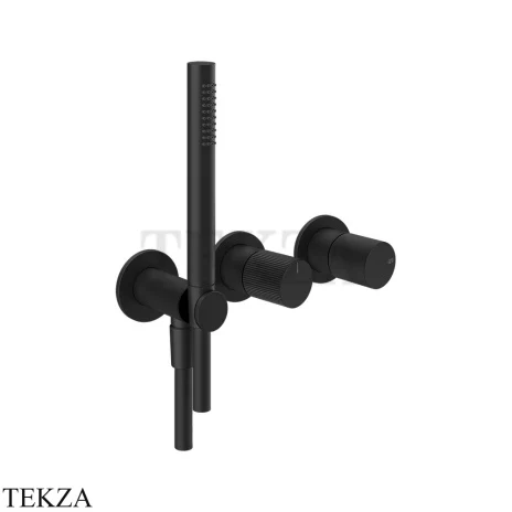 Gessi Habito RIGATO Смеситель для душа с гарнитуром, внешняя часть 70538-299, Black XL