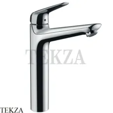Hansgrohe Novus Смеситель для раковины высокий, с донным клапаном 71123000, хром глянец Hansgrohe Novus Смеситель для раковины высокий, с донным клапаном 71123000, хром глянец