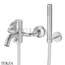 Newform XT Смеситель для ванны с изливом, с гарнитуром, 4240C.59.066, PVD Br. Stainless Steel