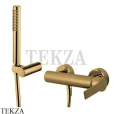 FIMA Carlo Frattini MAST Смеситель душа настенный, с гарнитуром, F3135OR, золото глянец