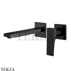 FIMA Carlo Frattini Zeta Смеситель для раковины, с донным клапаном F3971NLX8NS, черный матовый