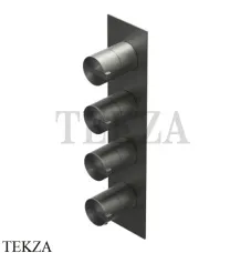 Ritmonio Dot316 Термостат для душа на 3 потока, внешняя часть PR50HG102 IBX, Black Stainless Steel Ritmonio Dot316 Термостат для душа на 3 потока, внешняя часть PR50HG102 IBX, Black Stainless Steel