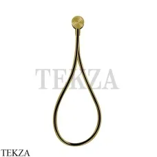 Gessi HI-FI Душевой комплект с магнитной лейкой, шланг из хромолюкс 63099-716, Gold Br. PVD