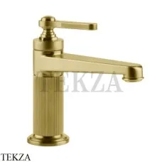 Gessi VENTI20 Смеситель для раковины, без донного клапана 65002-716, Gold Br. PVD
