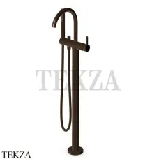 Zucchetti Isy22 Смеситель для ванны напольный, внешняя часть ZIS748.P21, brushed chocolate PVD