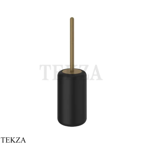 Gessi Goccia Ершик напольный, черная керамика 38044-713, Antique Brass