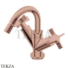 Ritmonio Diametro35 Cross Смеситель для биде, двухвентильный PR53BB202 F33, Brushed Rose Gold