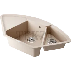Omoikiri Yonaka 98-C Кухонная мойка Artgranit угловая 4993717 бежевый