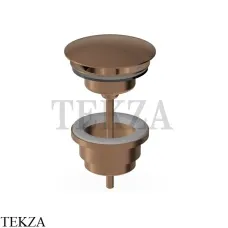 Zucchetti Донный клапан для раковины фиксированный R97760.P21, brushed chocolate PVD