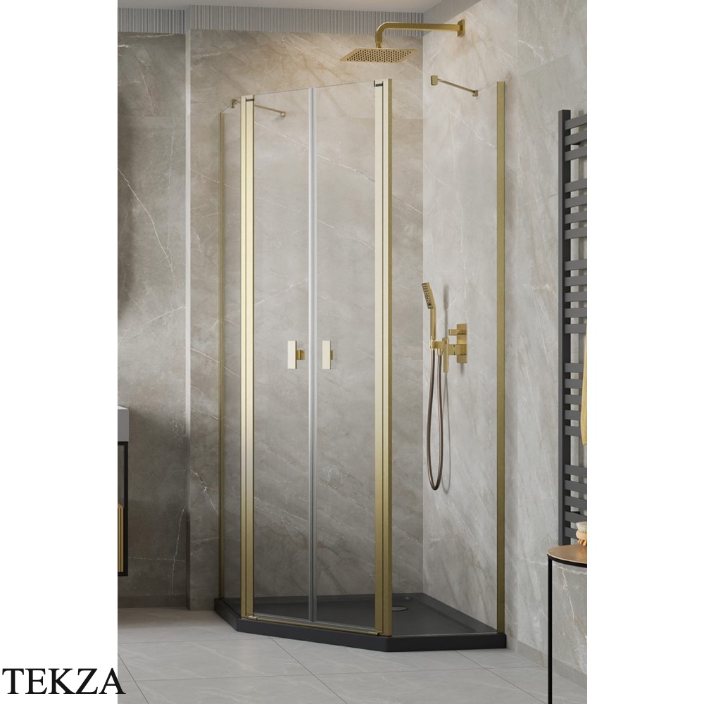 Radaway Nes PTD Комплект боковых стенок 100х90 см, 10051500-99-01, брашированное золото