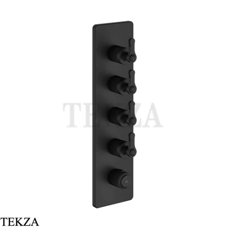 Gessi VENTI20 Термостат для душа, 4 потока, внешняя часть 65208-299, Black XL