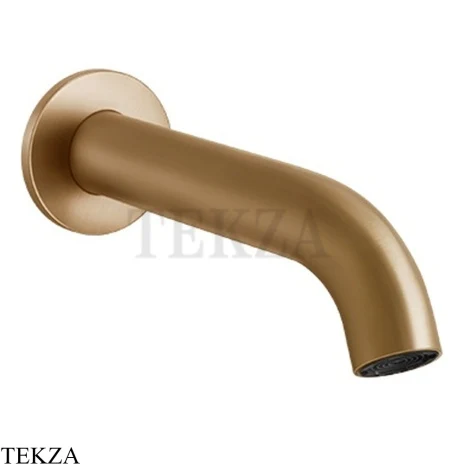 Gessi 316 BATH Излив для ванны настенный 54008-726, Warm Steel Brushed PVD