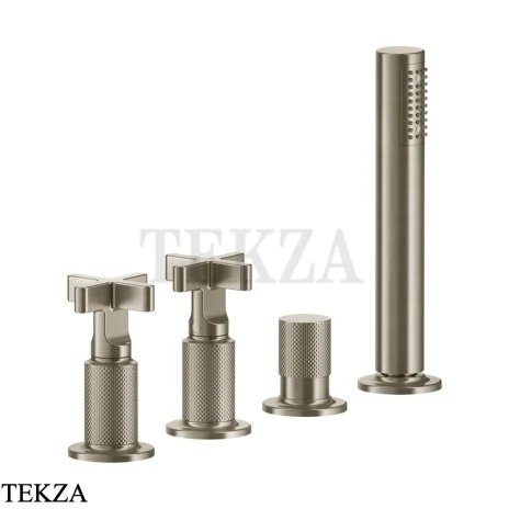 Gessi INCISO+ Смеситель для ванны без излива 58143-149, Finox Brushed Nickel