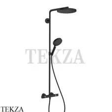 Hansgrohe Raindance Select S Душевая колонна с термостатом 240 1jet 27633670, черный матовый
