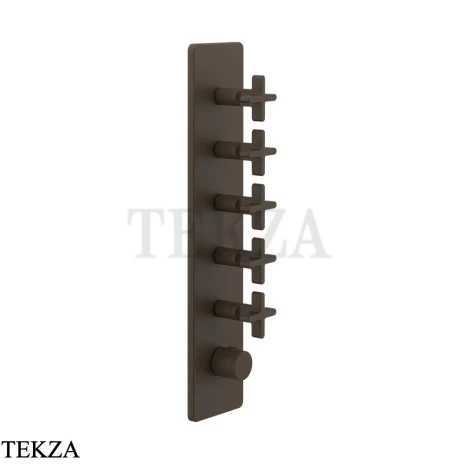 Gessi INCISO WELLNESS Термостат 5 выходов, внешняя часть 58230-845, Dark Bronze