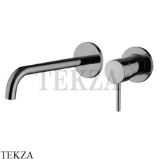 FIMA Carlo Frattini Spillo UP Смеситель для раковины 200, внешняя часть F3051WLX9CS, Brushed black chrome