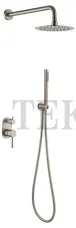 Boheme Uno Смеситель встроенный SET, душ верхний, гарнитур Uno 464-NB Nickel Brush