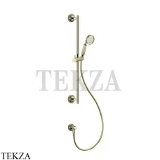 Gessi VENTI20 Штанга в комплекте с душевой лейкой, шланг, вывод 65141-710, Brass PVD