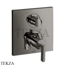 Axor Citterio Термостат для душа на 2 потока, рычаг, внешняя часть 39720330, Polished Black Chrome